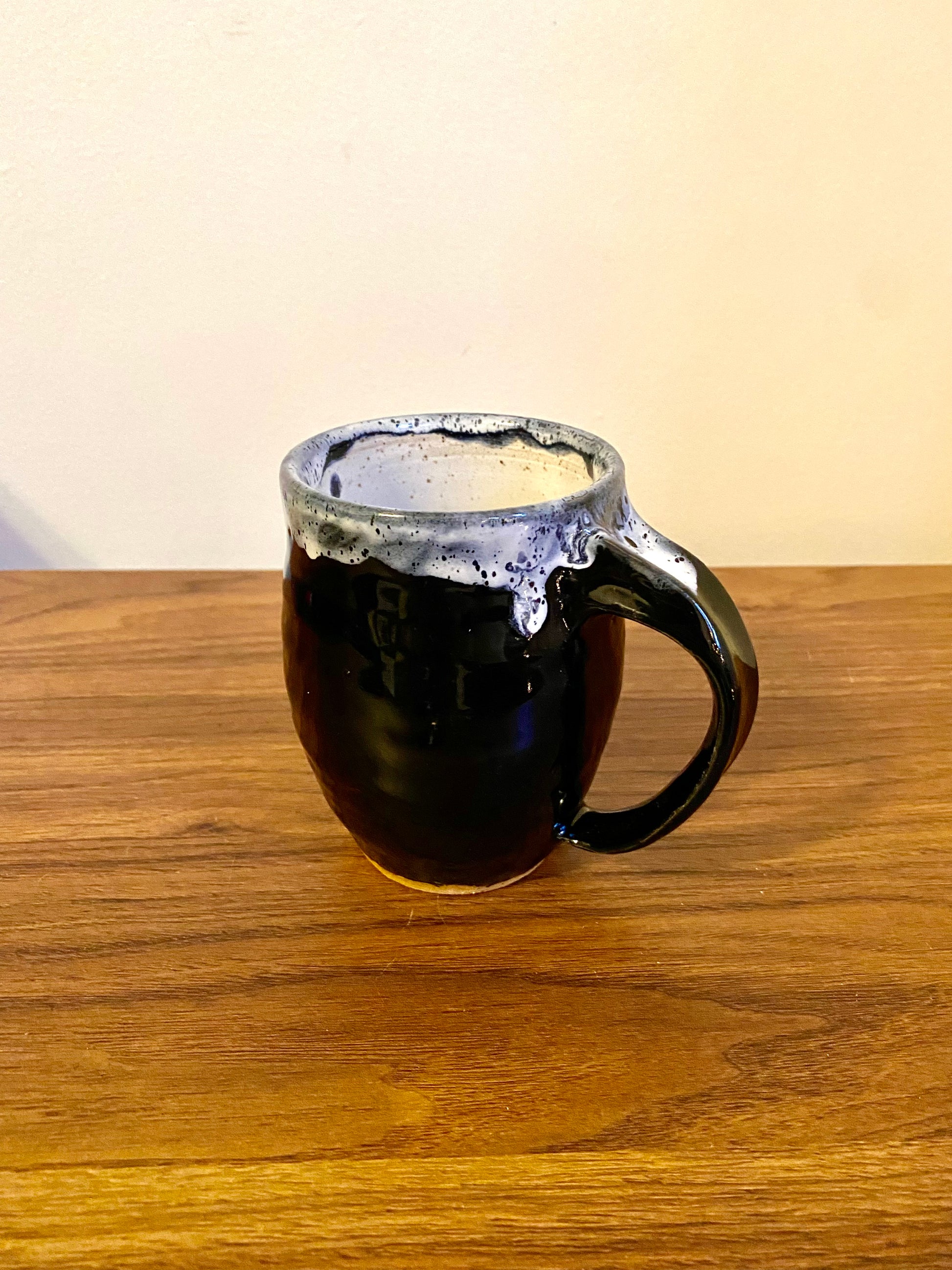 Spirella Tube Stoneware Tooth Mug, Set Of 6 In Classic Black - Ceramic Bathroom Tumblers